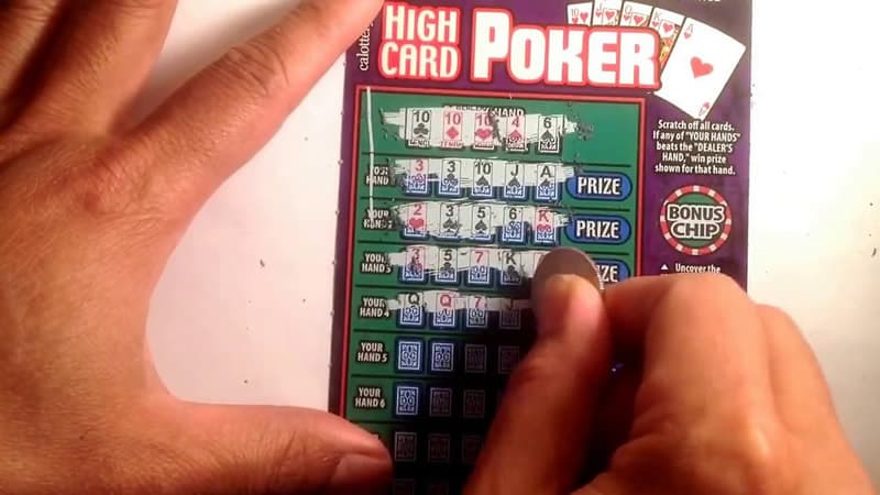 New Jersey High Card Poker Scratcher
