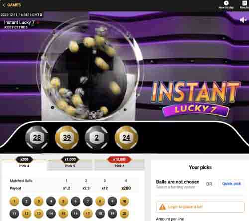 Live lotto games